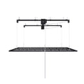 Overhead Garage Storage Rack For High Ceilings & Safety Lock - Black