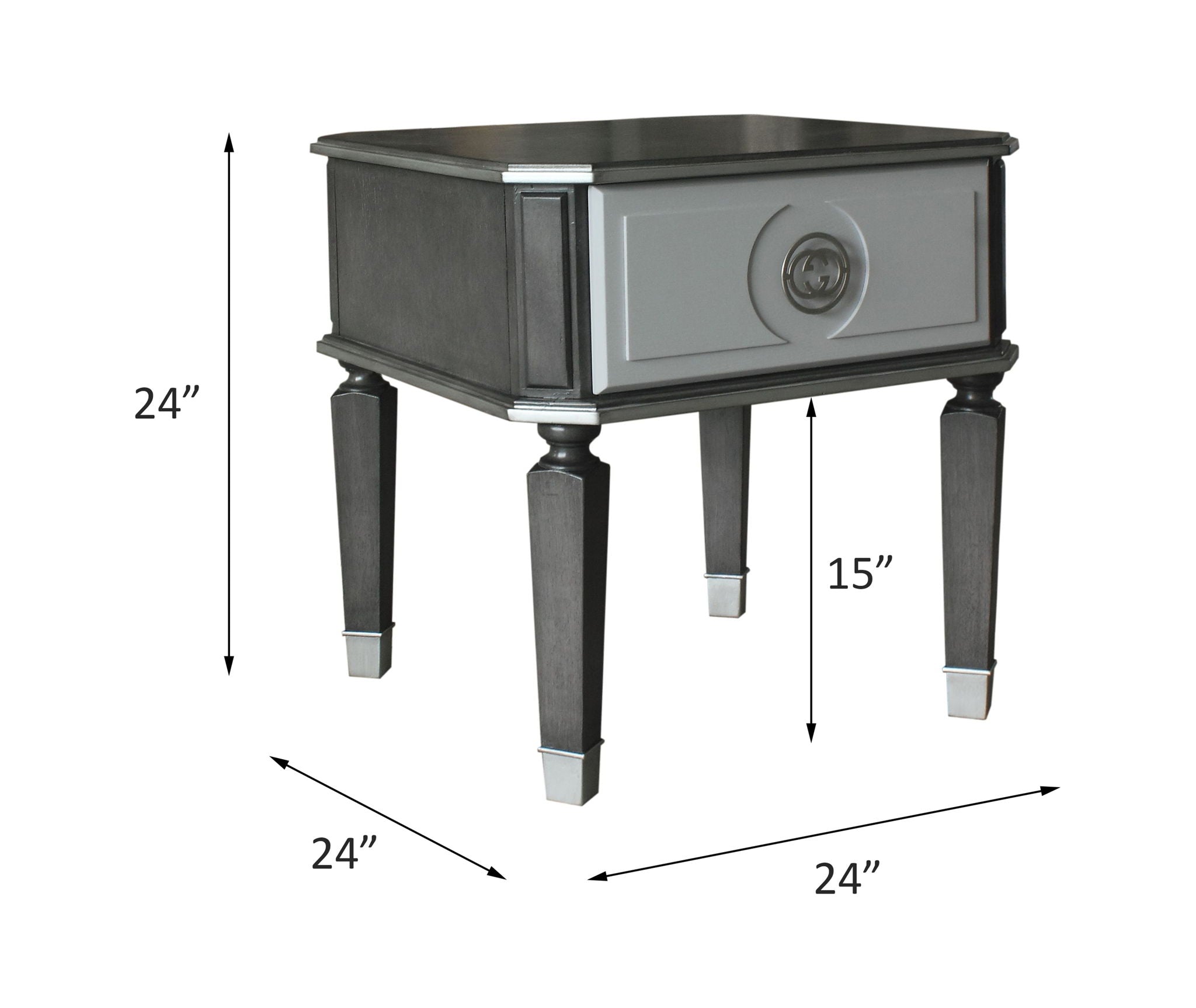 House Beatrice - End Table - Charcoal
