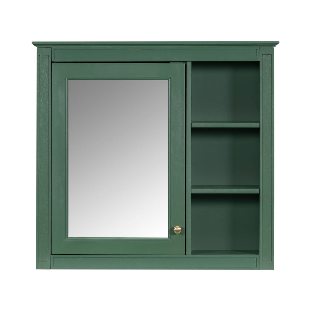 Wall Mounted Medicine Cabinet With Mirror And 3 Open Shelves