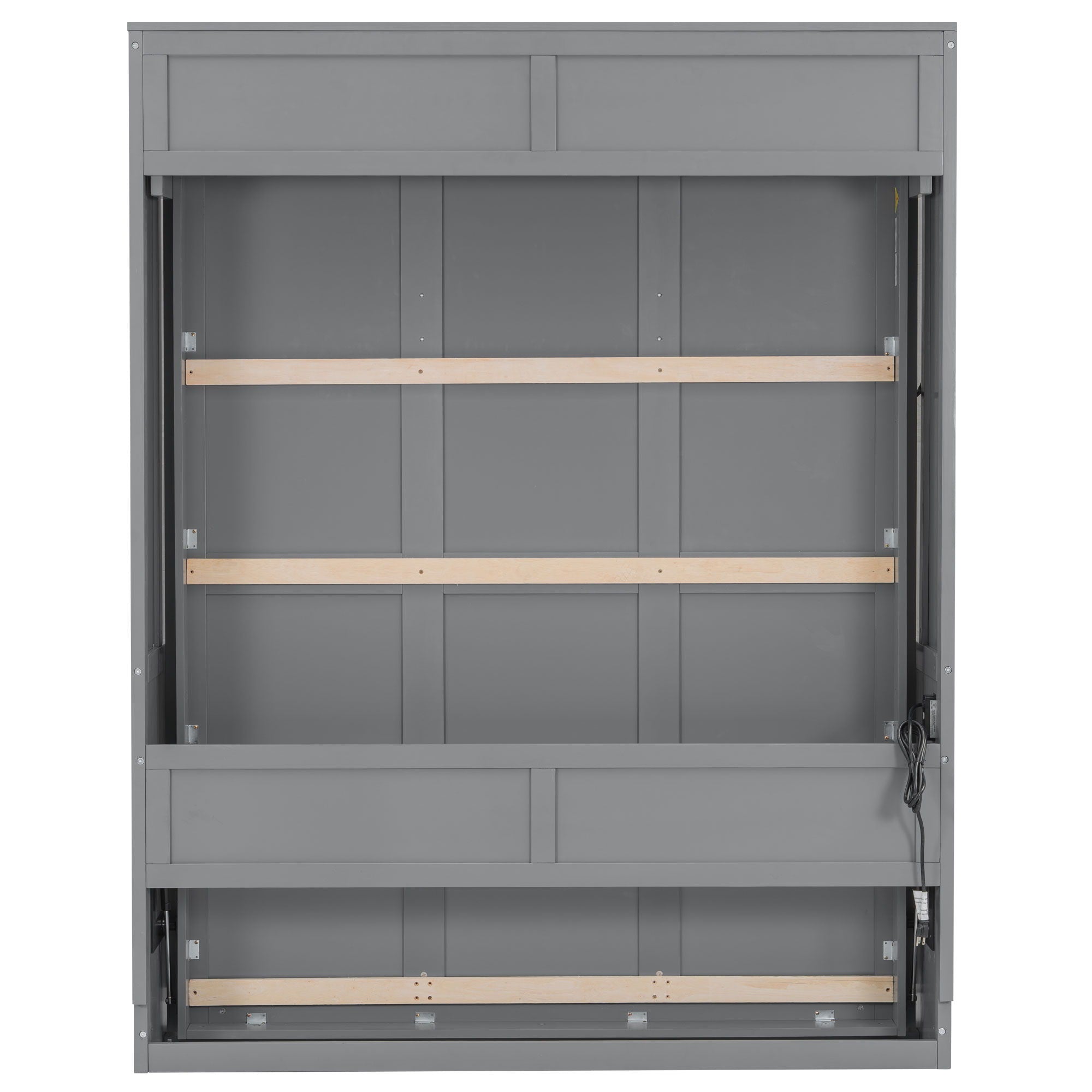 Murphy Bed With Desk, LED Lights And USB Charging Station
