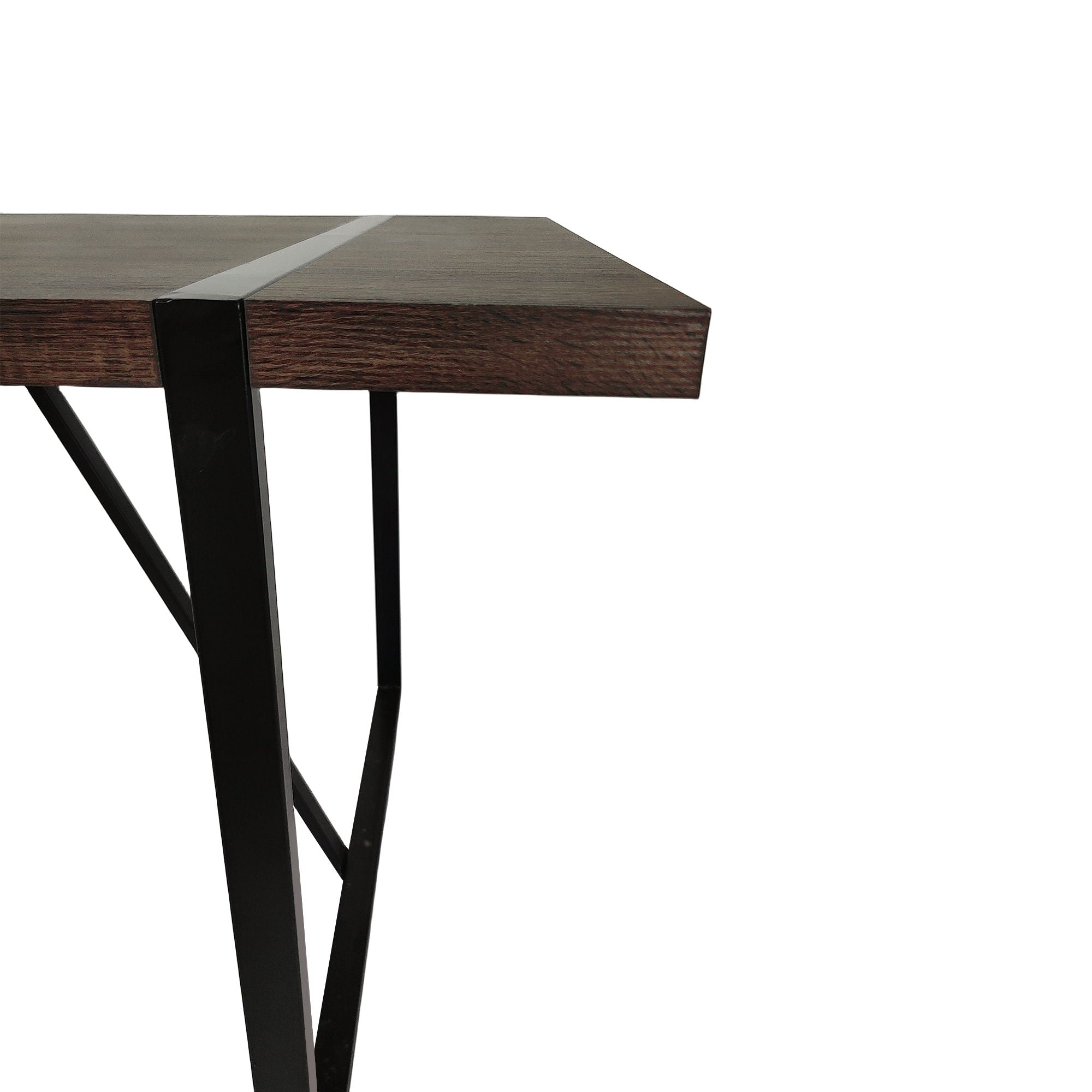 Modern Dining Table With Metal Legs For 4 - 6 Person