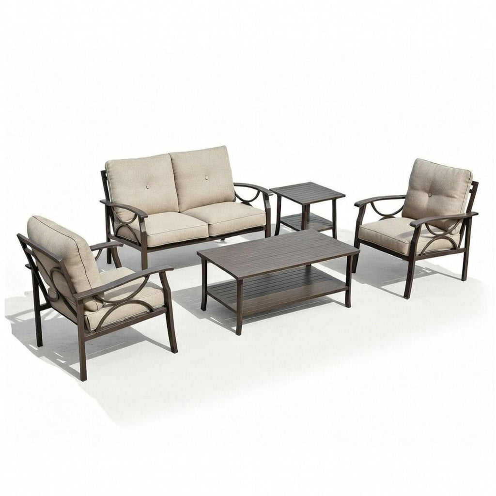 Patio Furniture Set & Coffee Table For Backyard