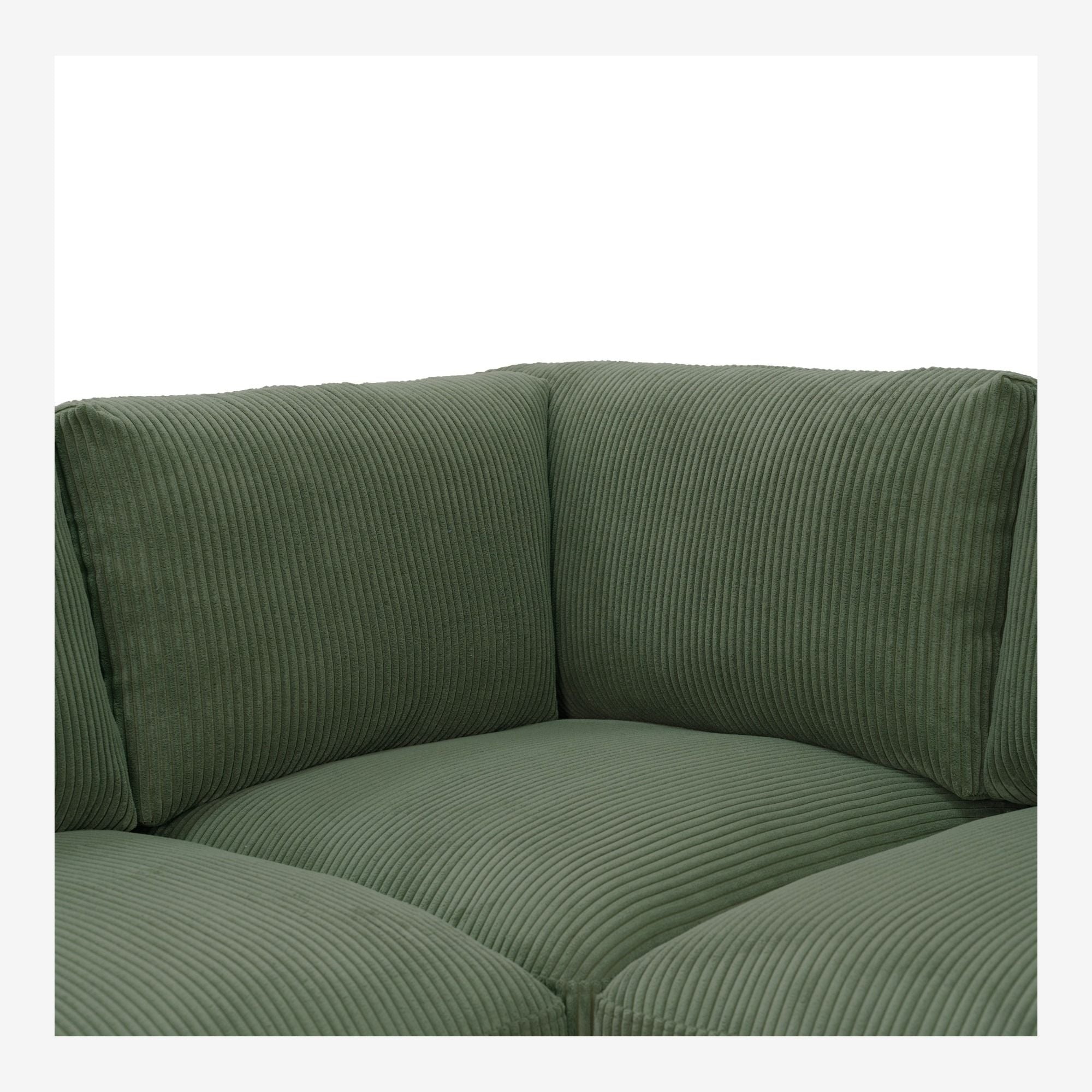 Reversible Modular Sectional & Custom Configuration And Premium Upholstery - Dark Green