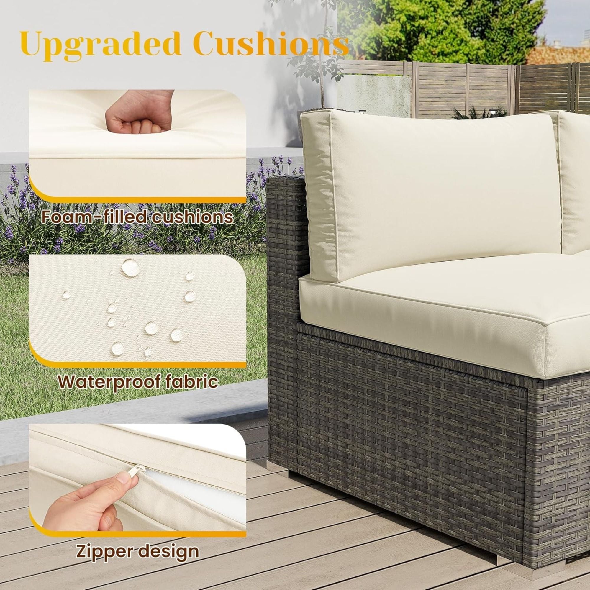 Modern Patio Set With Coffee Table