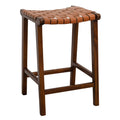James - Mid-Century Modern Genuine Counter Stool