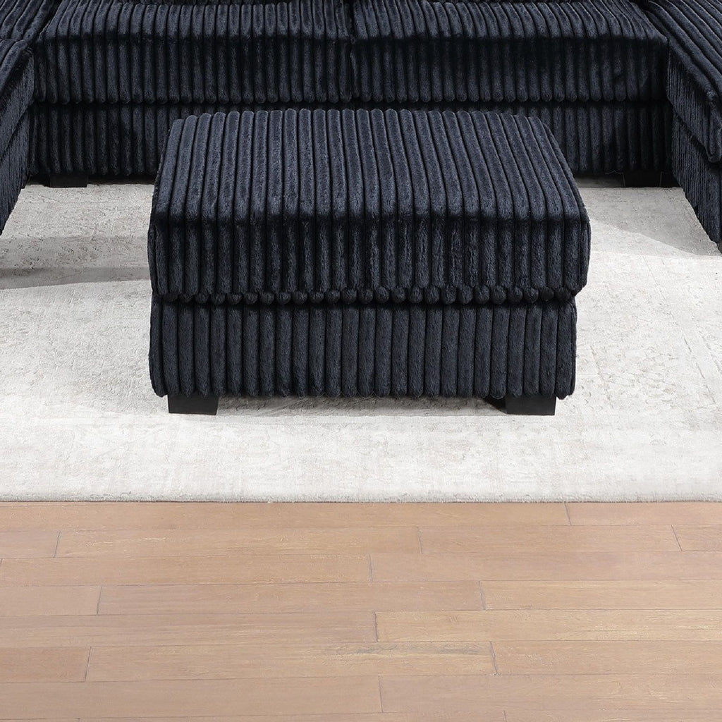 Contemporary Style Modular Sectional Sofa Set With USB, Cup Holder