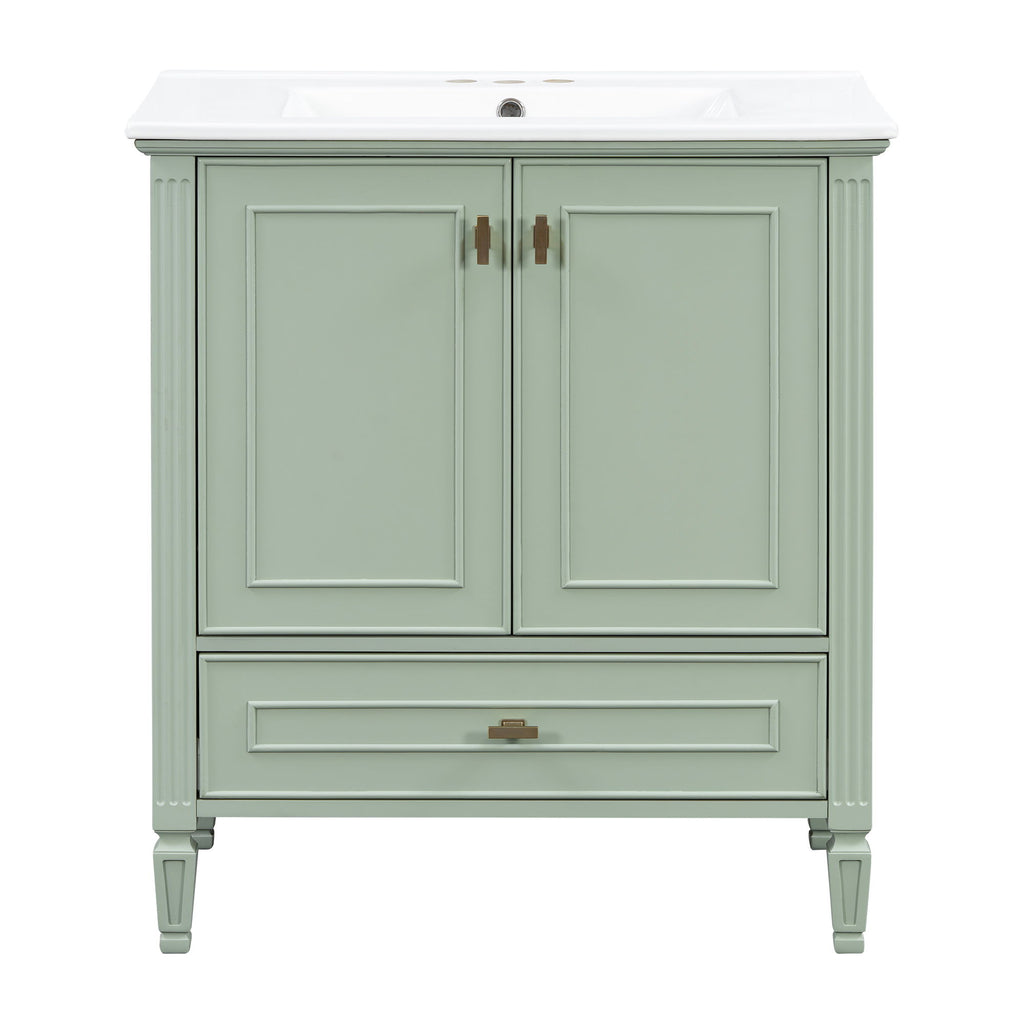 Freestanding Vanity With 1 Drawer & 2 Soft Close Doors With Door Mounted Storage