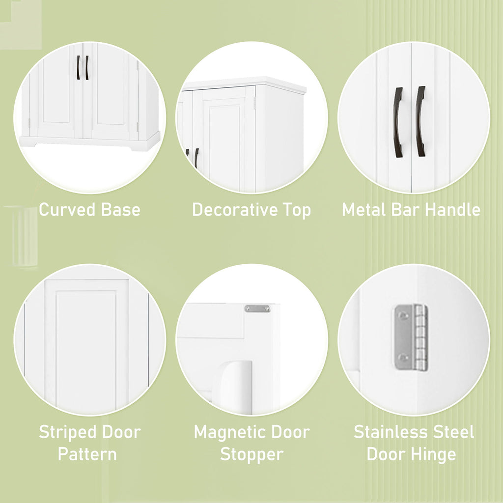 Bathroom Storage Cabinet With Multifunctional Storage Space, Drawer With Slide Rails, Adjustable Shelf