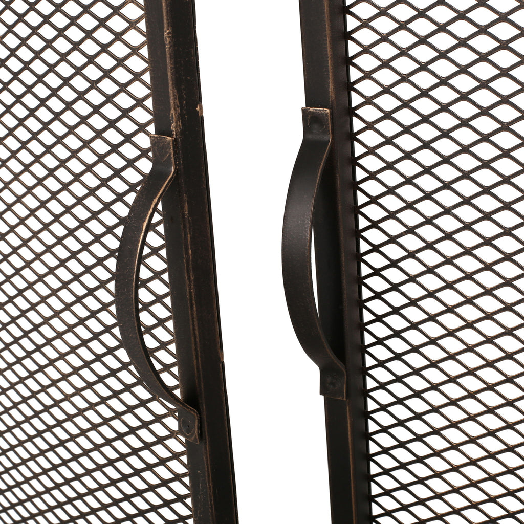 Samantha - Iron Fireplace Screen 2 Door Design