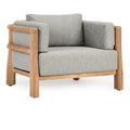 Aston - Outdoor Accent Chair - Natural / Gray