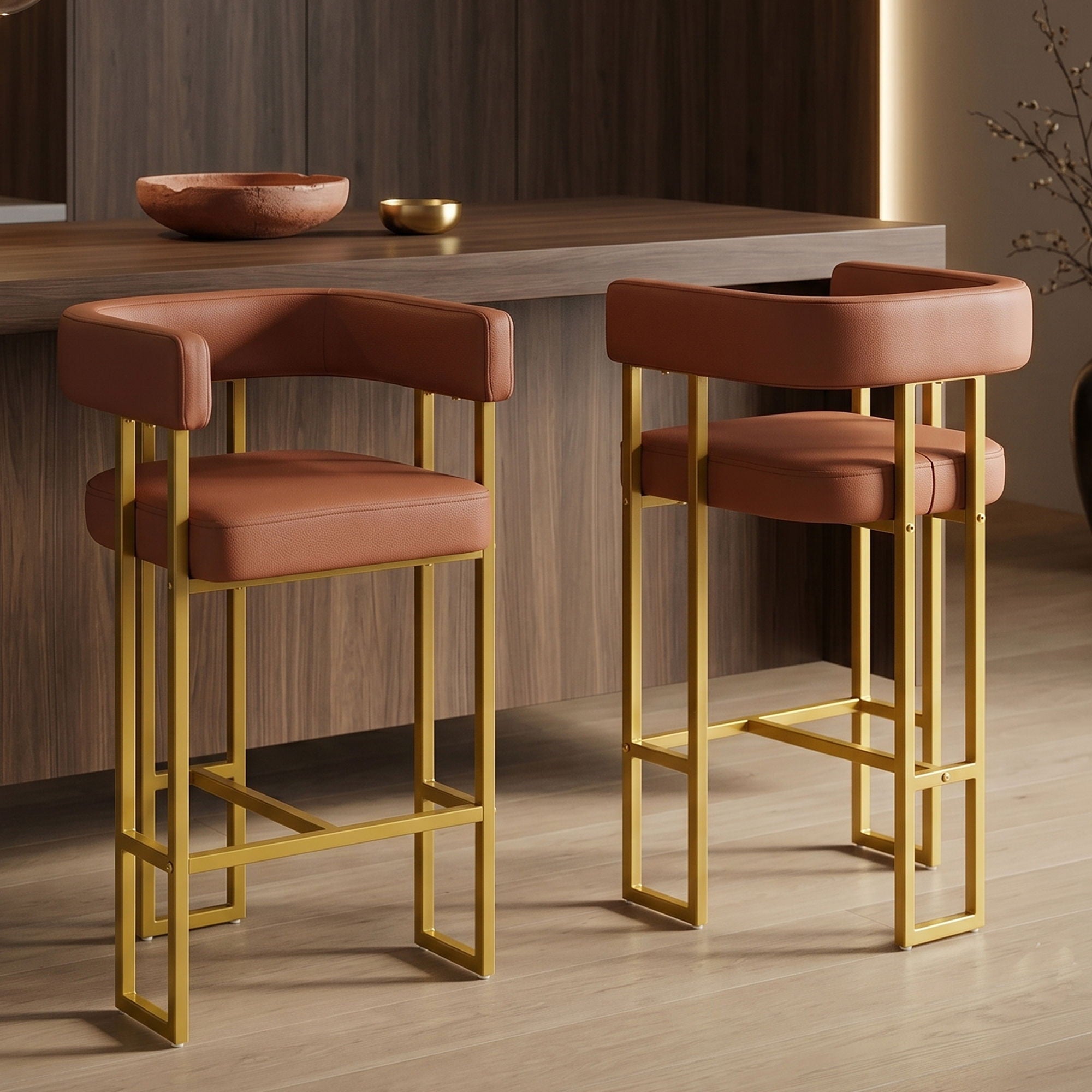 Modern Counter Height Bar Stools With U - Shaped
