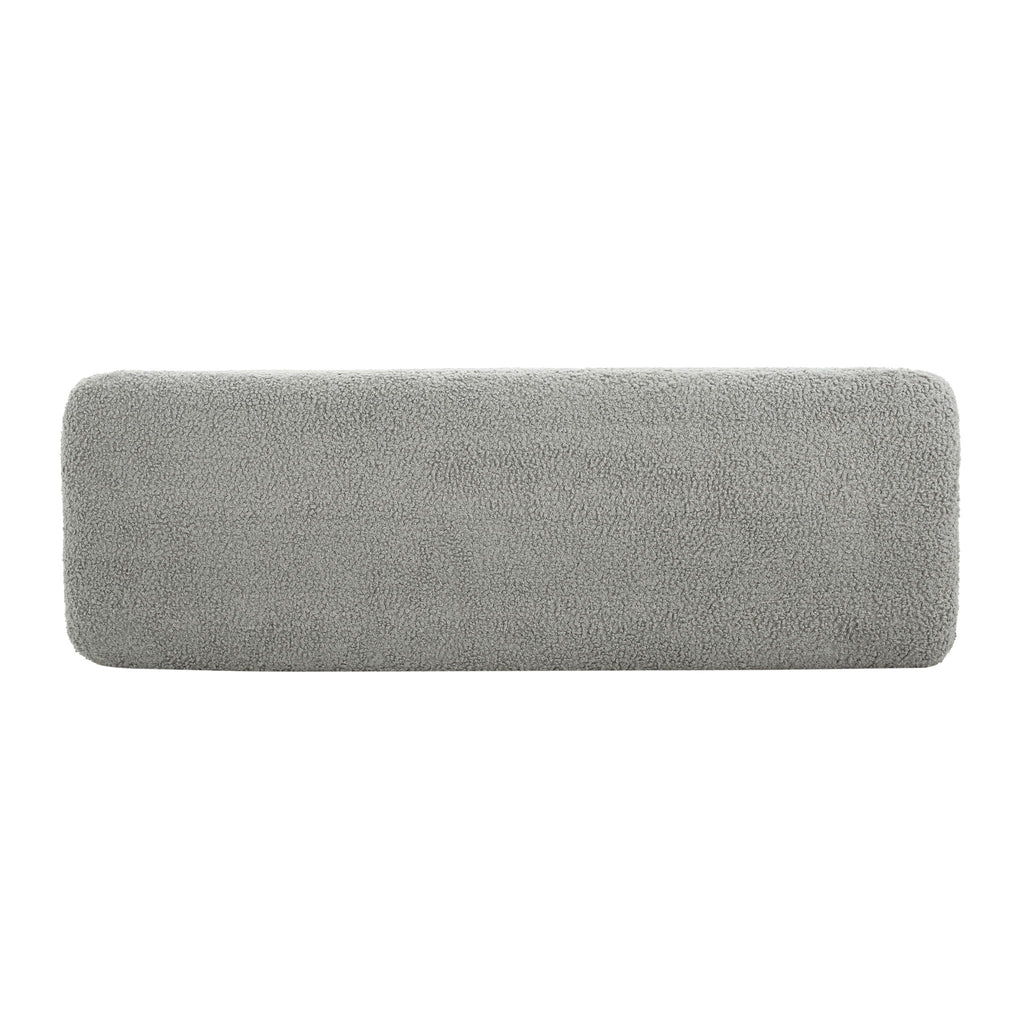 Contemporary Ottoman With Foam Cushion And Durable Upholstery