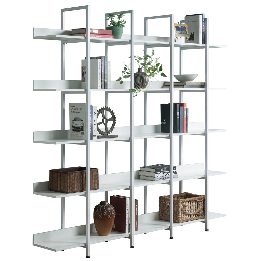 Vintage Industrial 5 Tier Open Bookcase