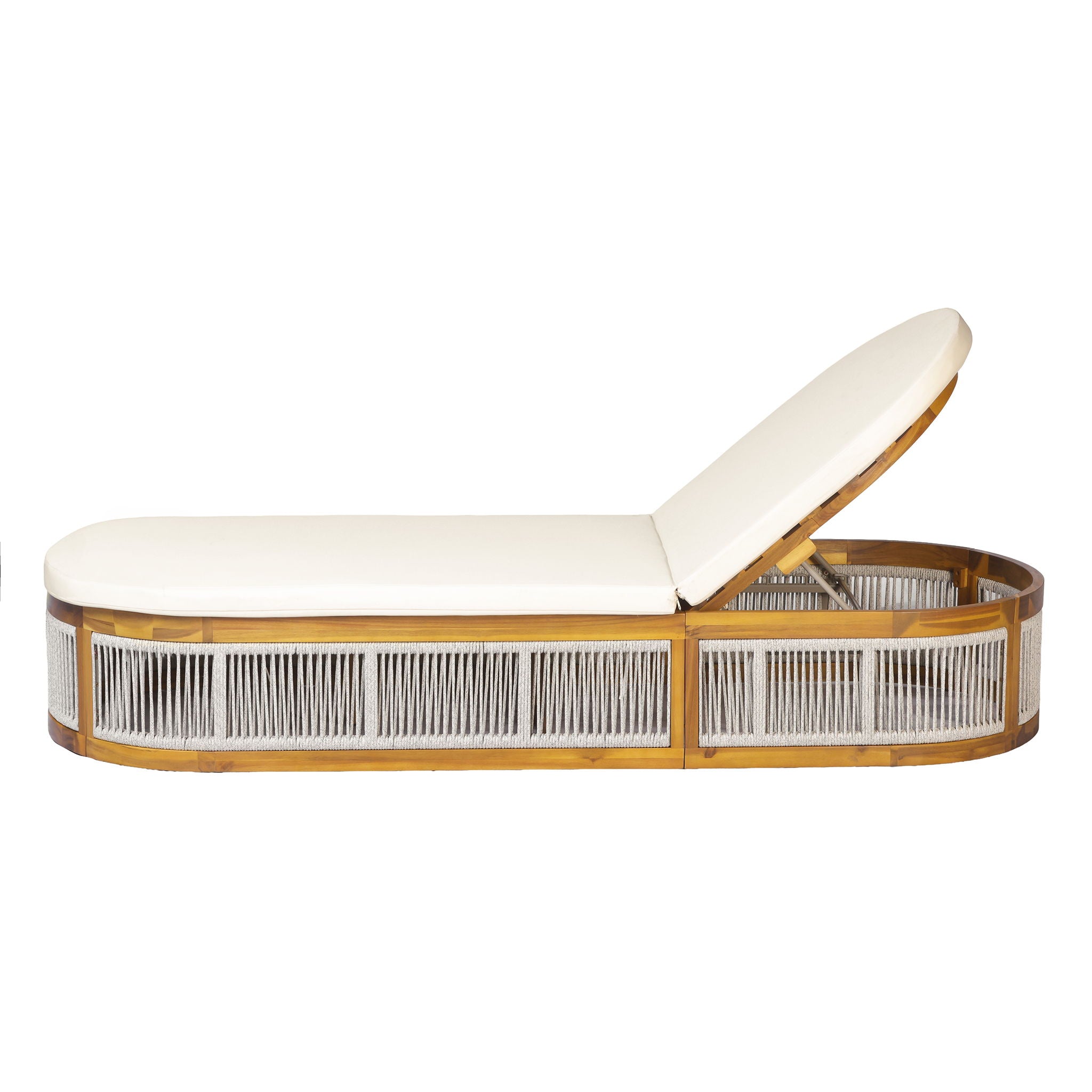Chaise Lounge Set With Side Table