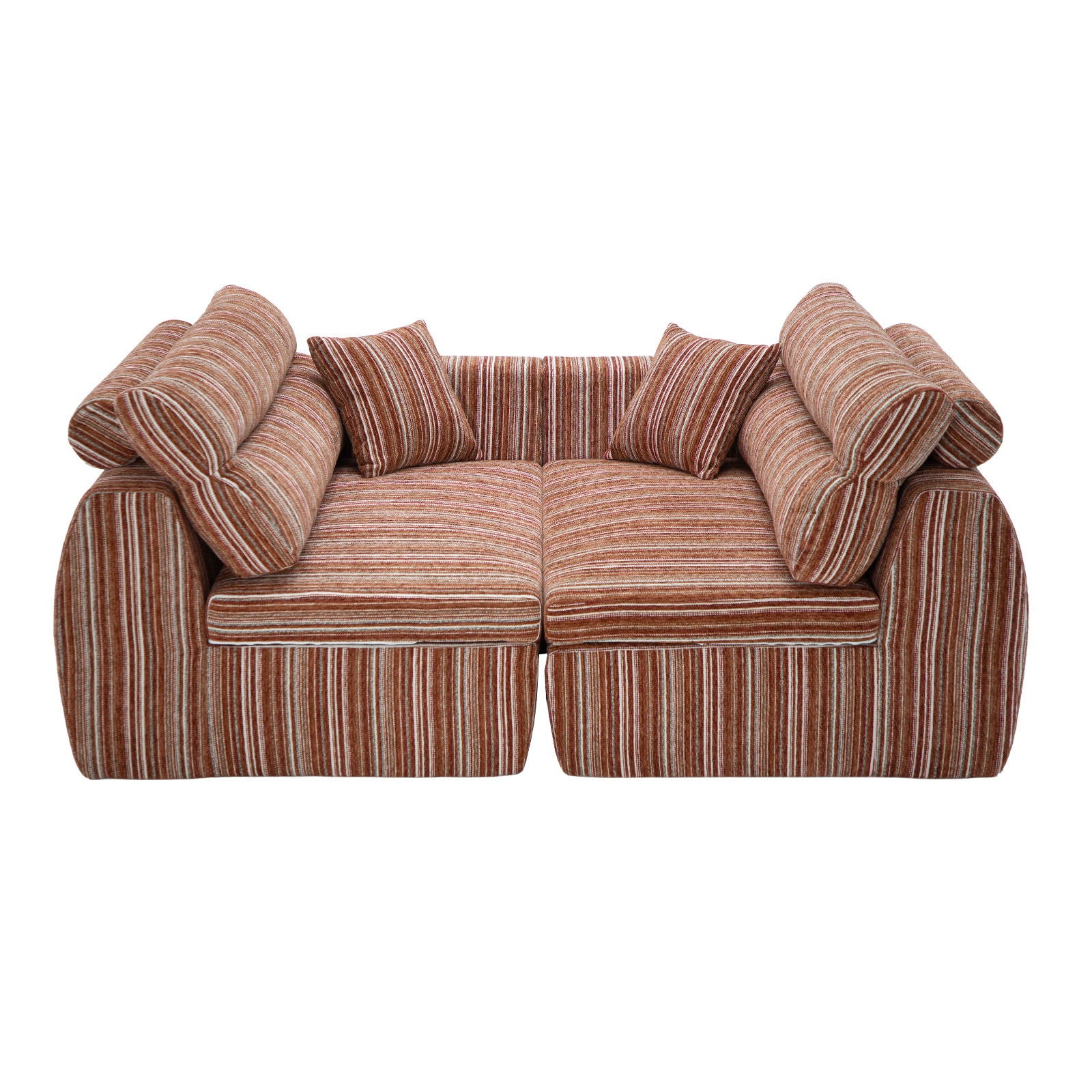 3 Seater, Couch With Throw Pillows For Living Room