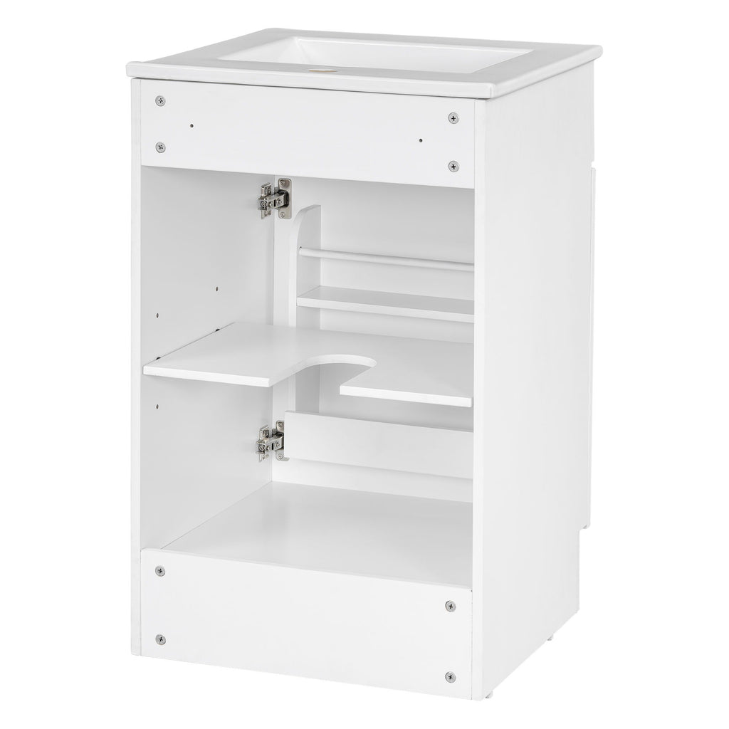 Bathroom Vanity With Sink, Cabinet With Adjustable Shelf