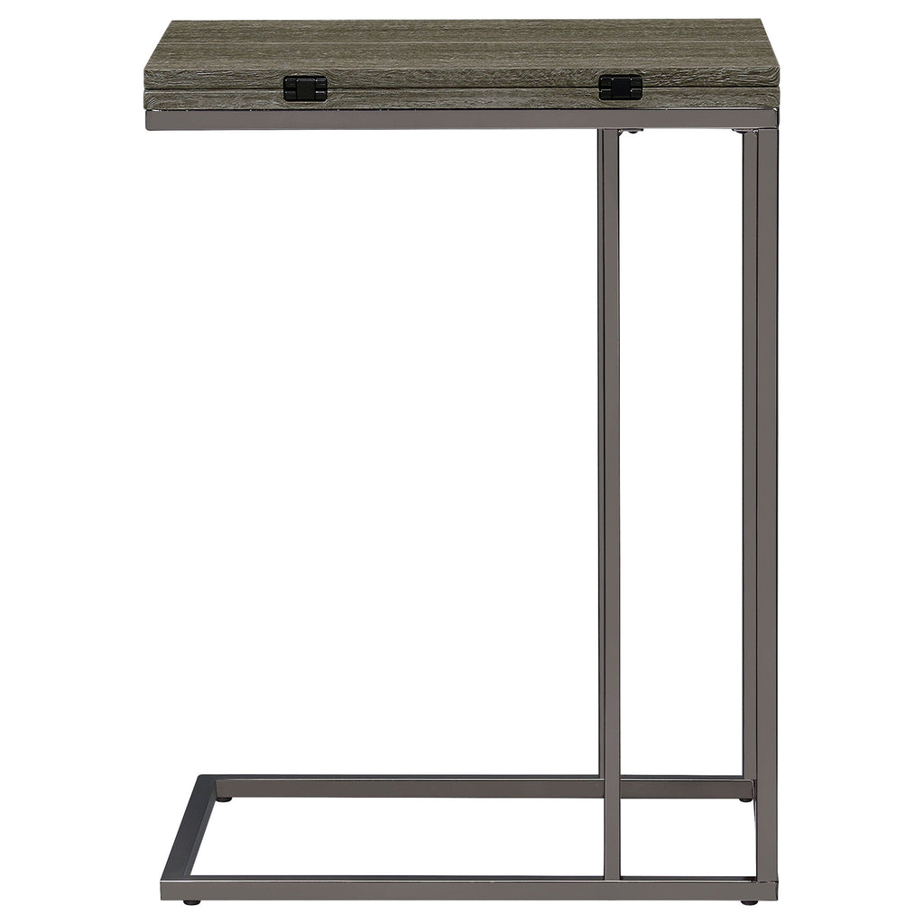 Mortimer - Snack Table With Expandable Top - Gray