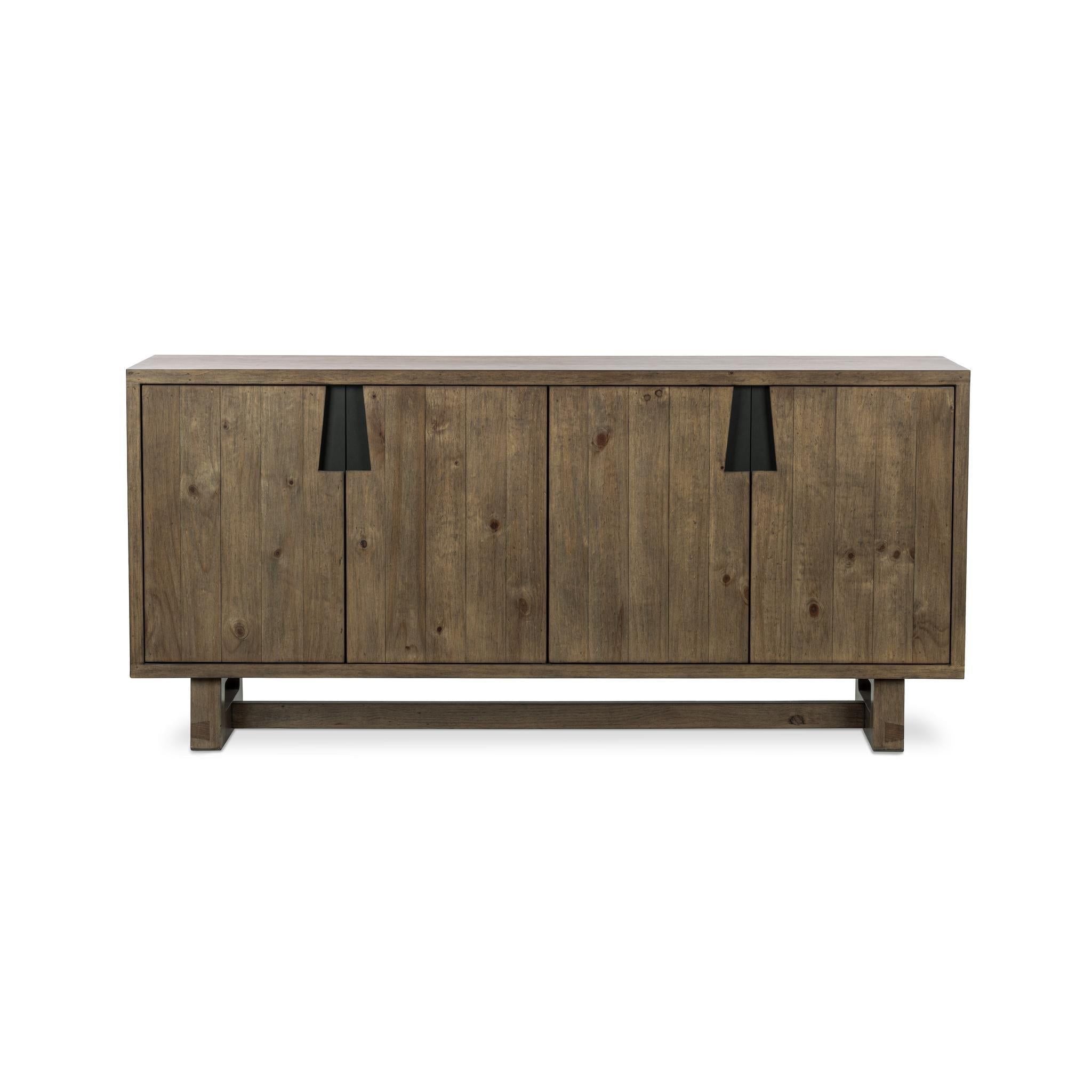 Lyra - 4 Door Buffet - Smoke Brown