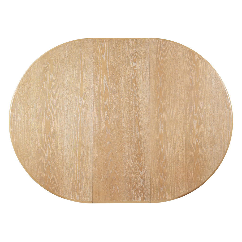 Extendable Oval Dining Table With Leaf