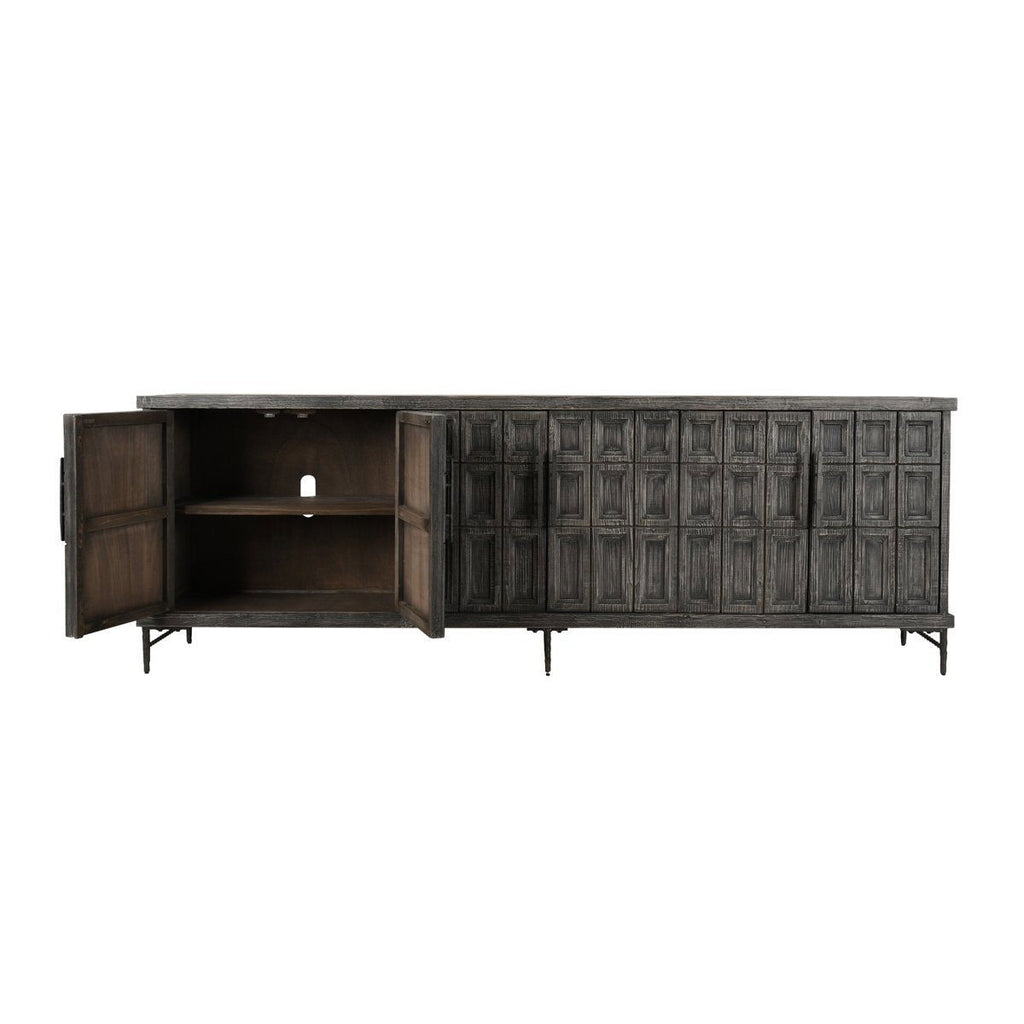 Willmark - 6 Door Iron Leg Sideboard