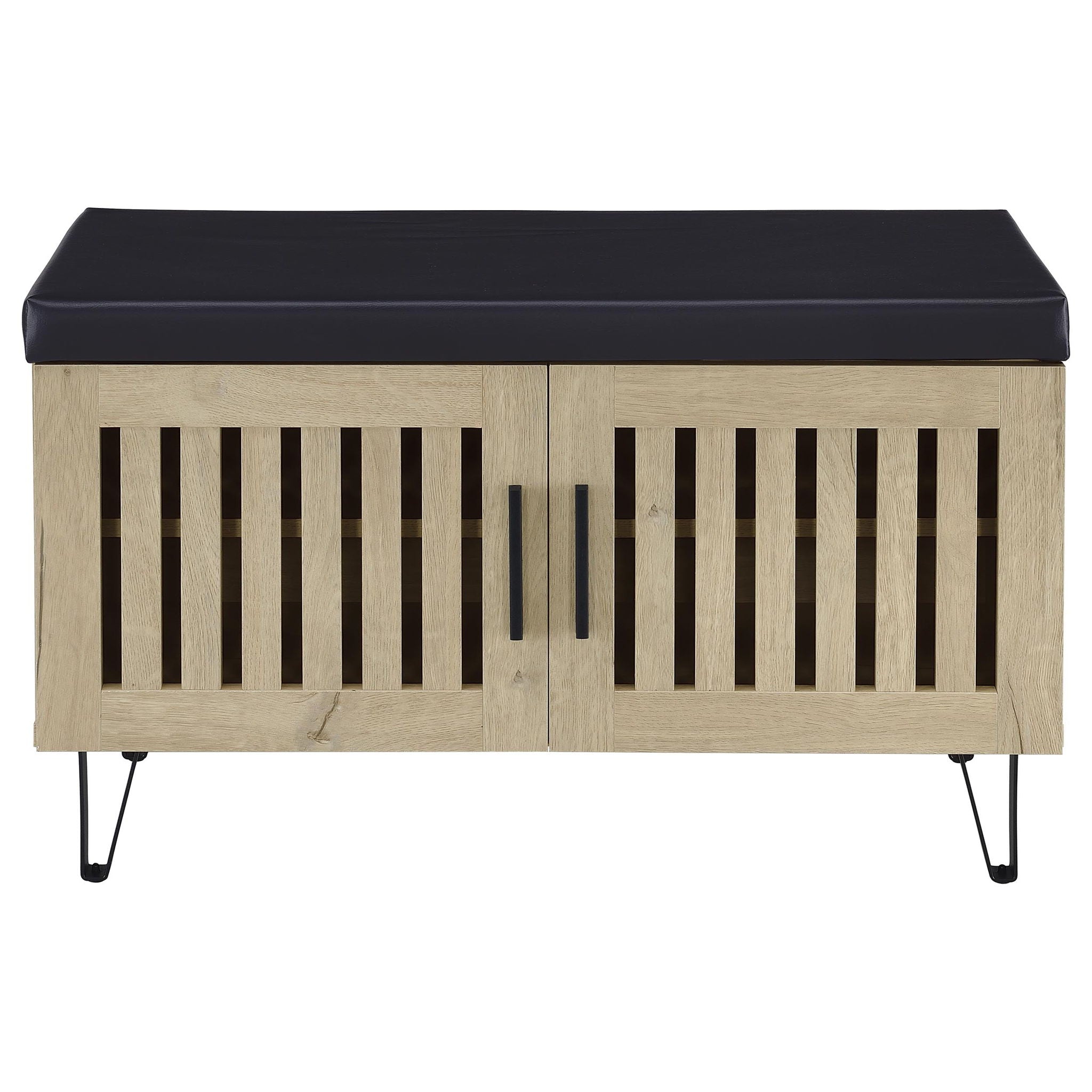 Clackamas - 2 Door Storage Bench With Padded Seat