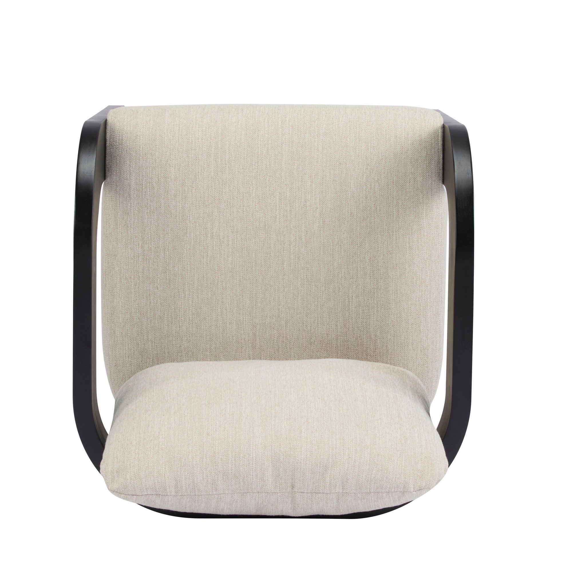 Dining Chairs & Pillow Back (Set of 2) - Beige / Black