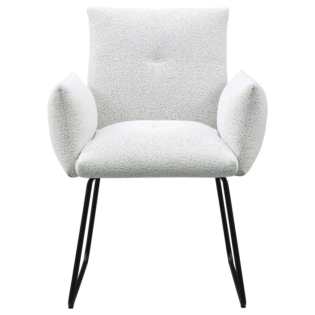 Donica - Upholstered Dining Arm Chair (Set of 2) - Light Gray