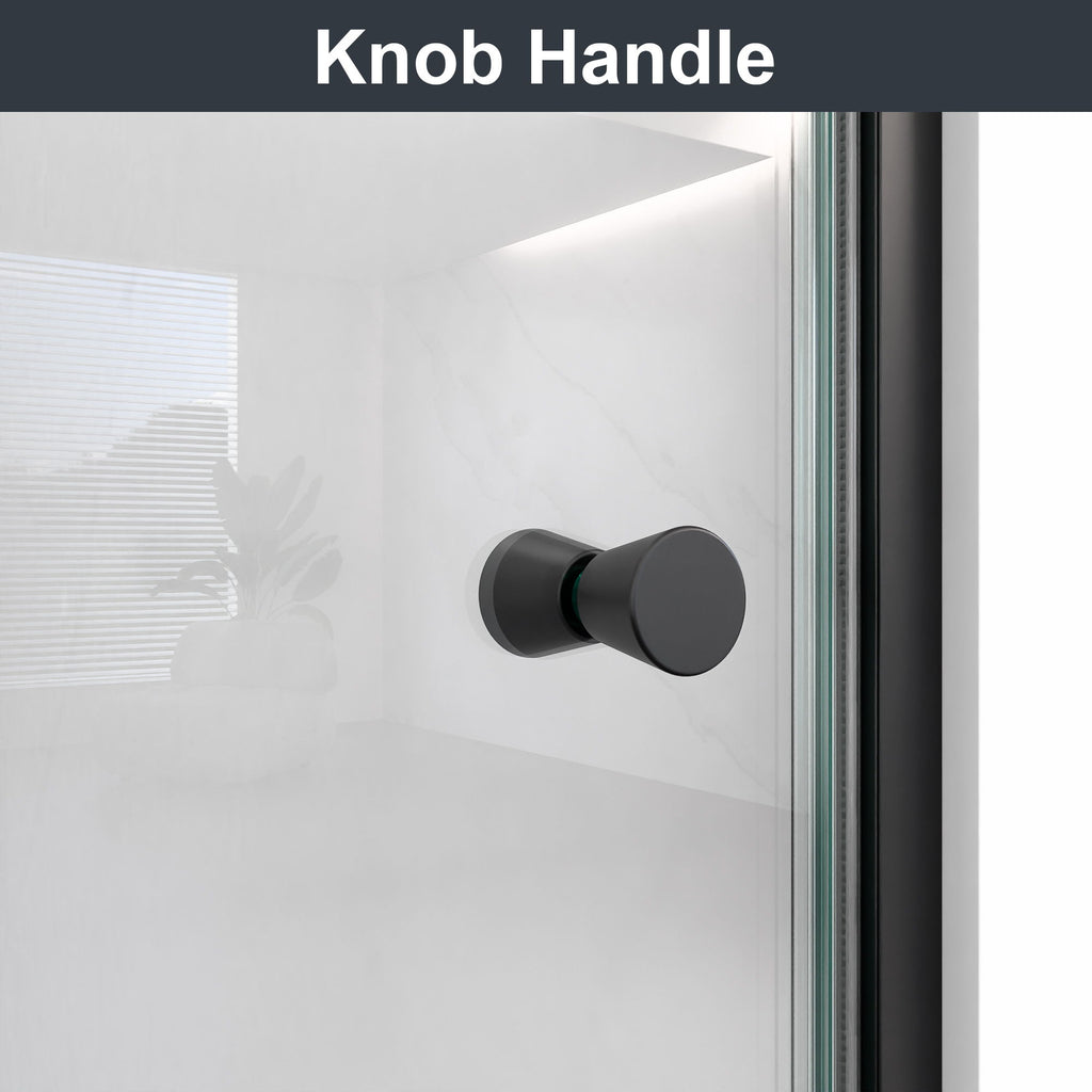 Semi Frameless Circular Pivot Shower Door With 1 / 4" Sgcc Tempered Glass