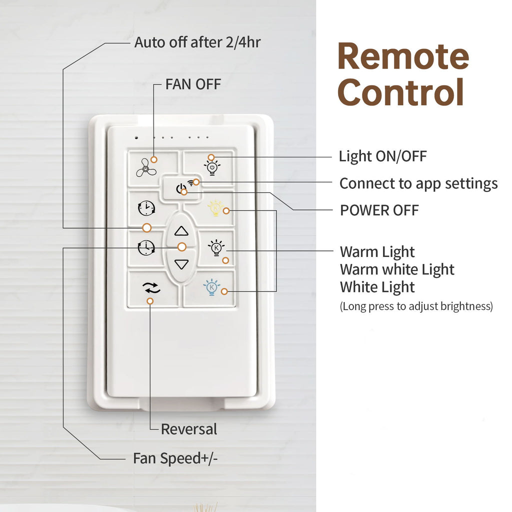 DC Motor Ceiling Fan With Dimmable Light And 8 Blade Aluminum Blades - Nickel