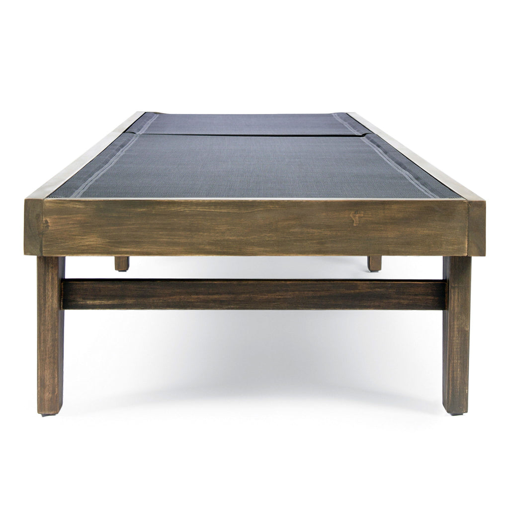 Summerland Chaise Lounge Dark Mesh Outdoor Seating - Dark Gray