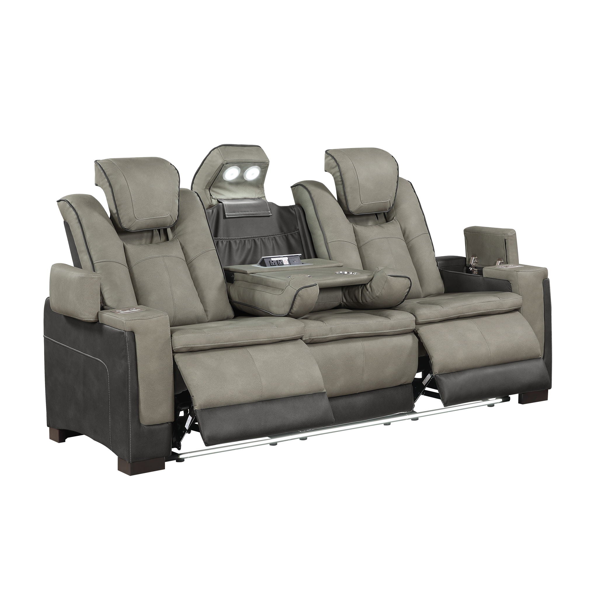 Bruno - Power Reclining Living Room Set With LED Lighting