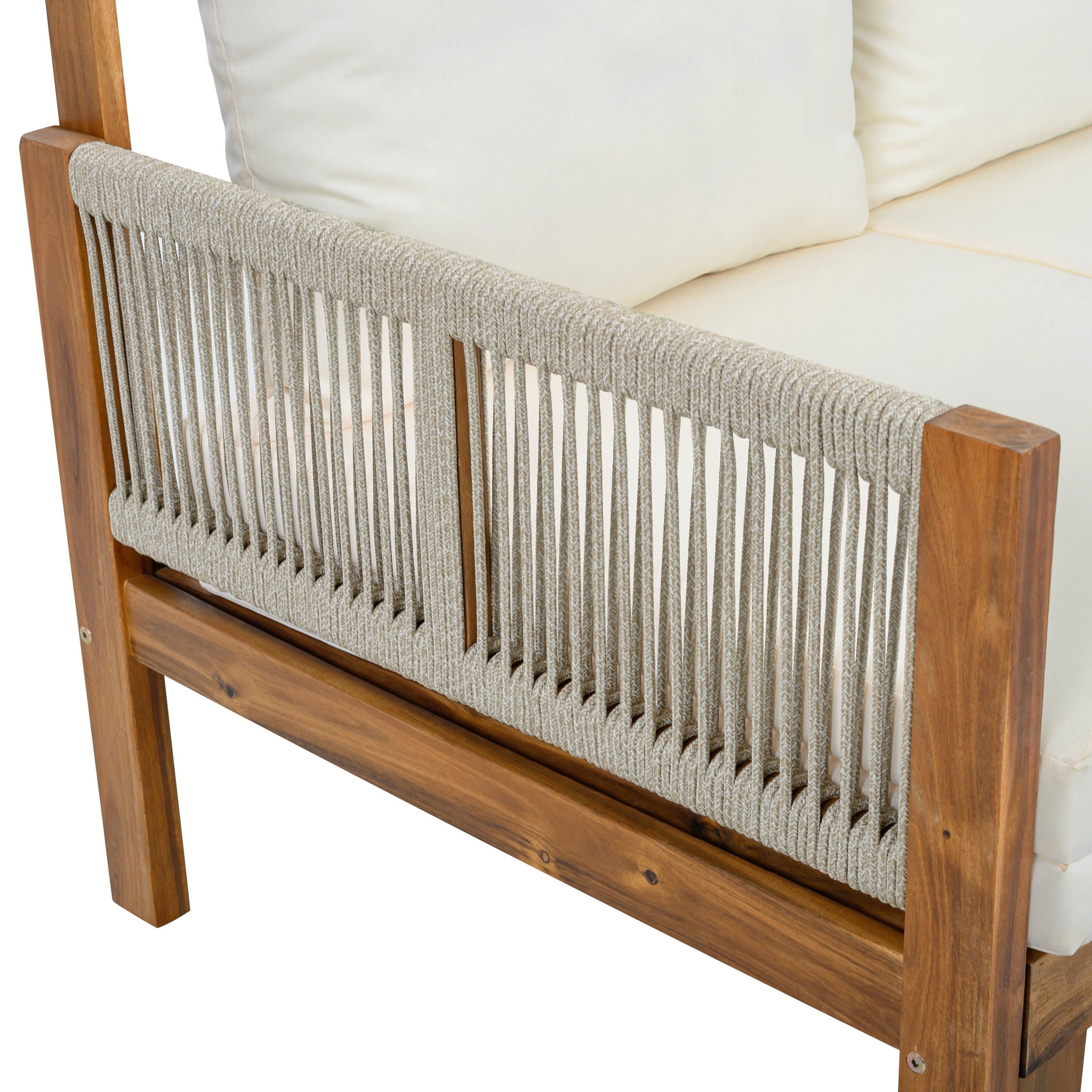 Outdoor Daybed, Patio Sofa Bed, 3 Seat Convertible Sunbed