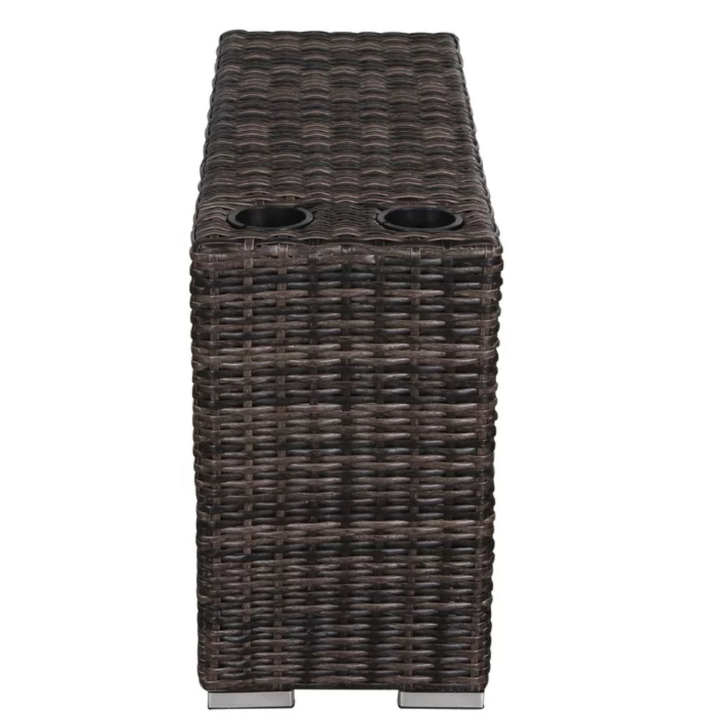 Stylish Rattan Wicker Person Seating Group With Premium Sunbrella Cushions Perfect For Outdoor Entertaining
