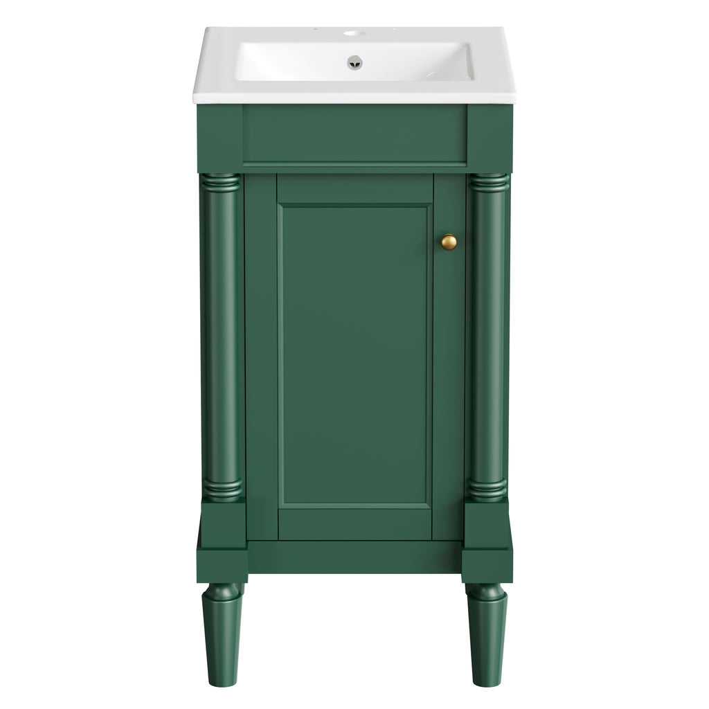 French Style Bathroom Cabinet With Sink, Adjustable Shelf