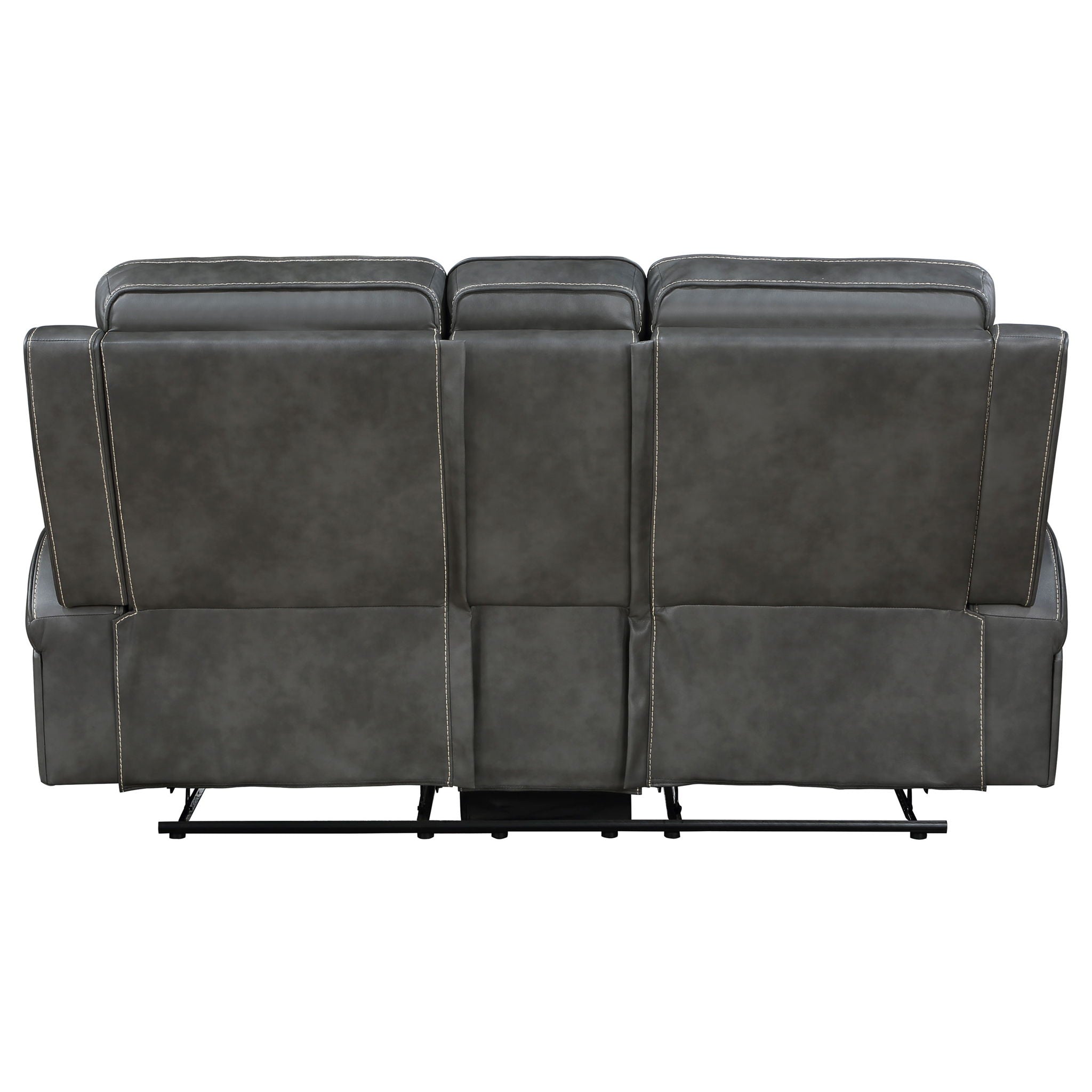 Forrest - Motion Reclining Loveseat With Console - Gray
