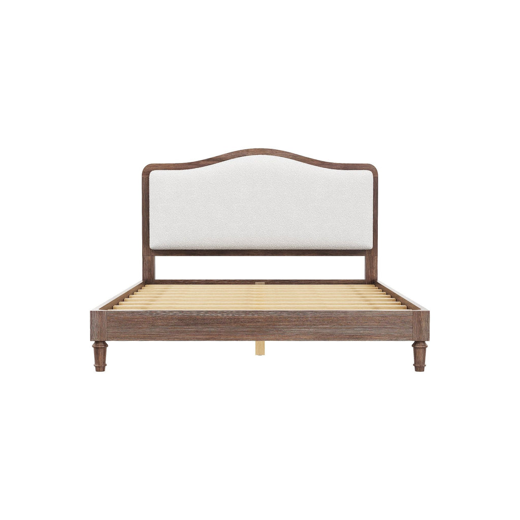 Platform Bed With Upholstered Headboard