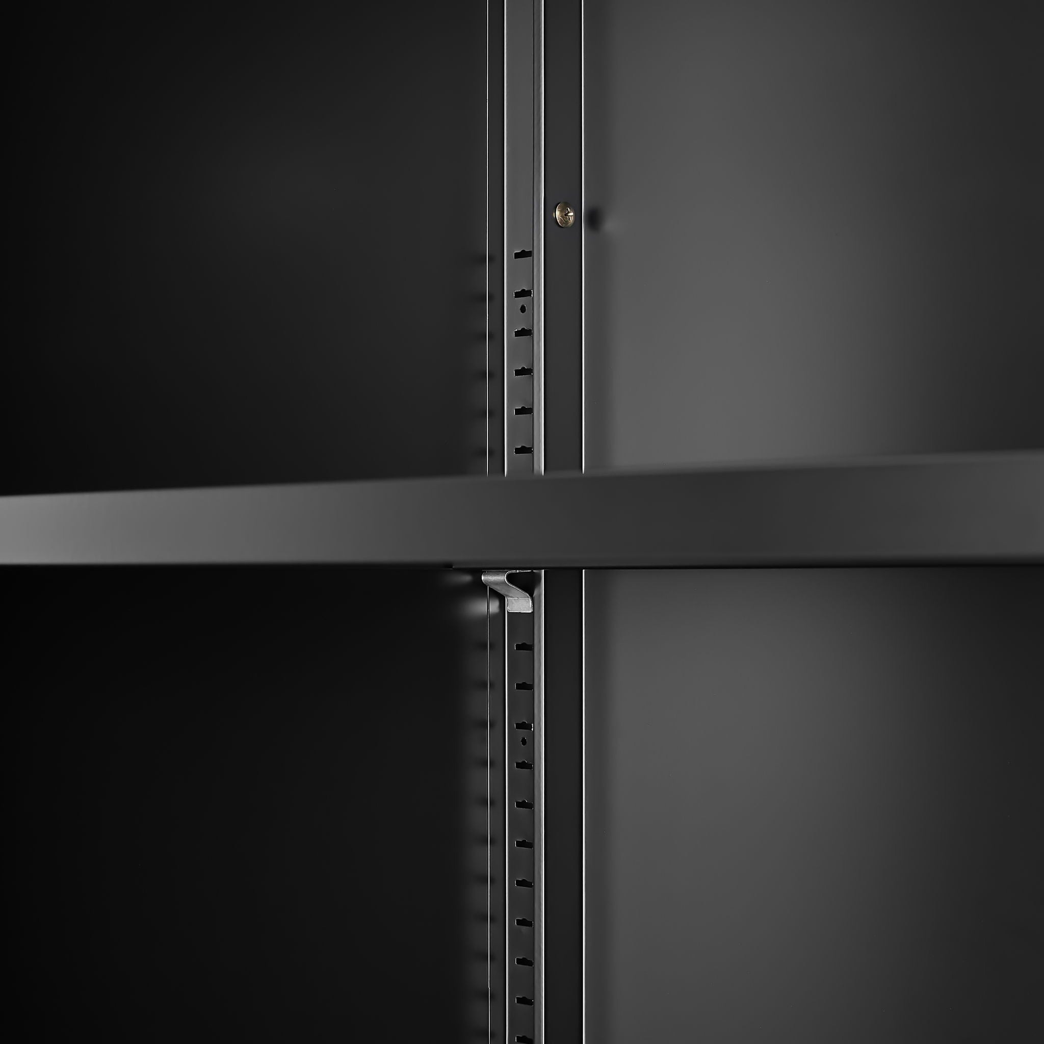 Modern Storage Cabinet With Adjustable Shelves, Magnetic Door Stopper