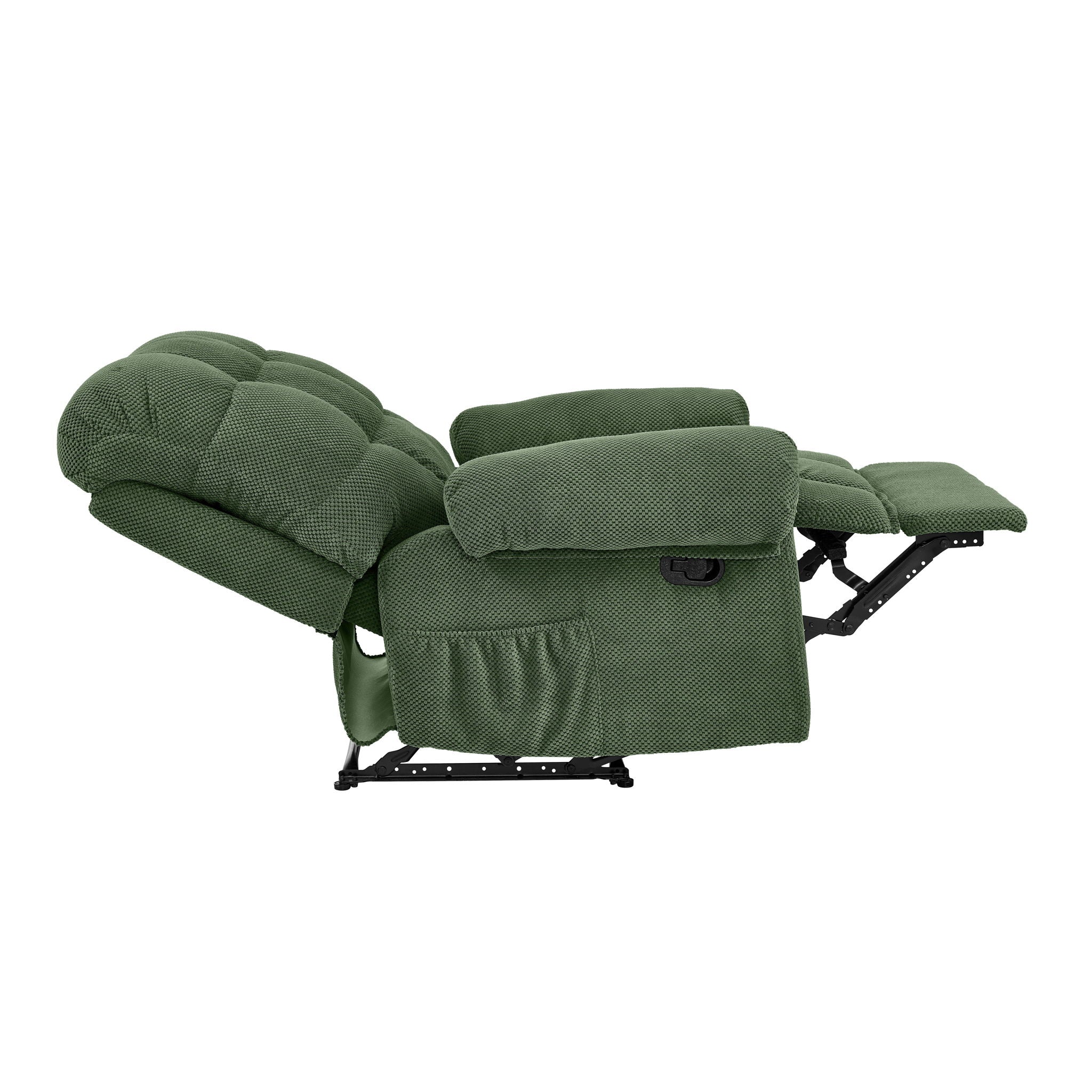 Manual Recliner, Padded Footrest