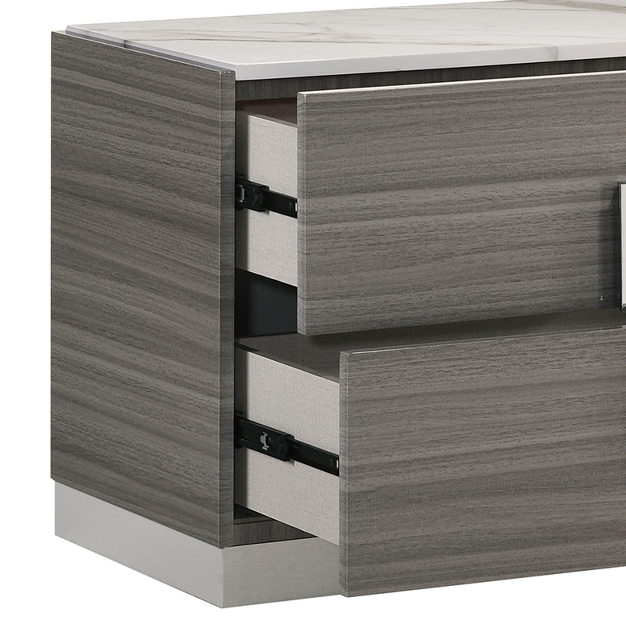 Altima - 2 Drawer Nightstand - Gray