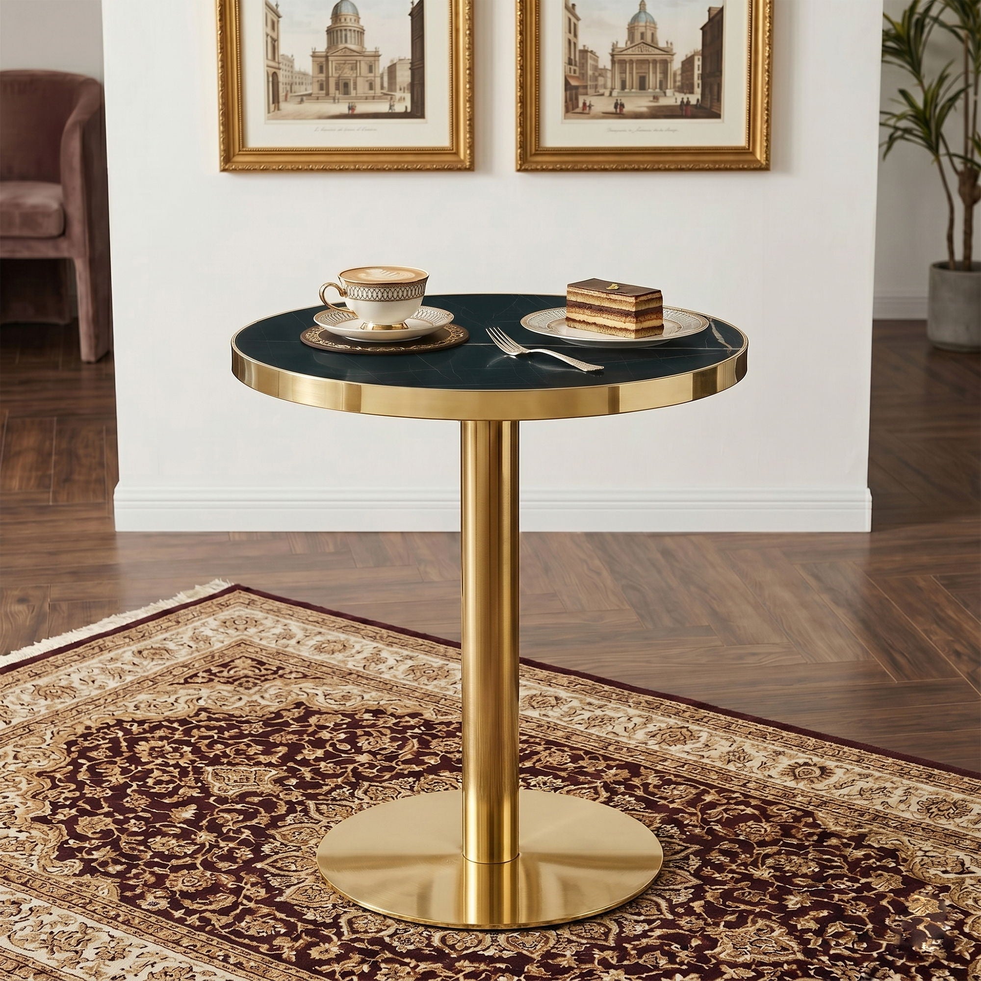 Modern Round Bistro Table