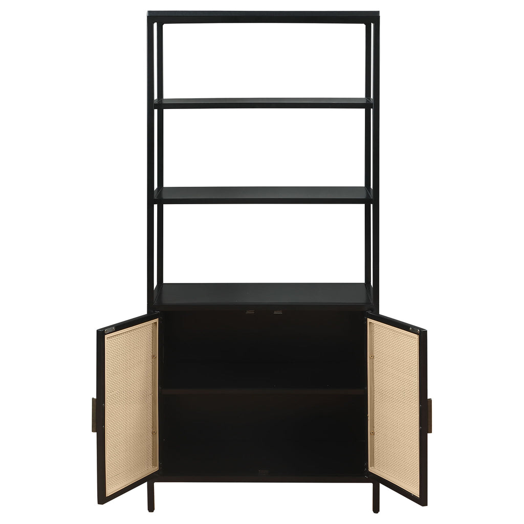 Kenneth - 3 Shelf Radio Weave Accent Cabinet