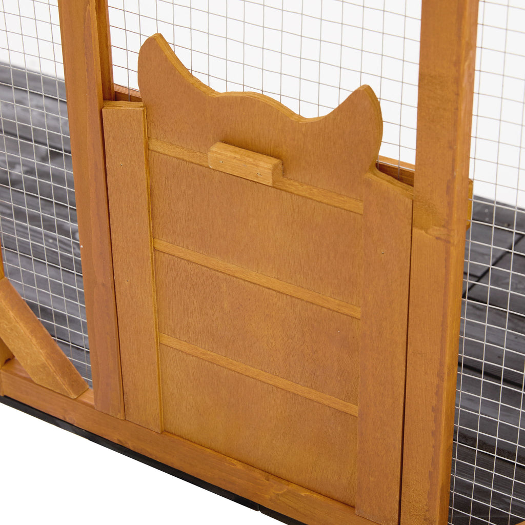 Outdoor Cat Catio With Platforms