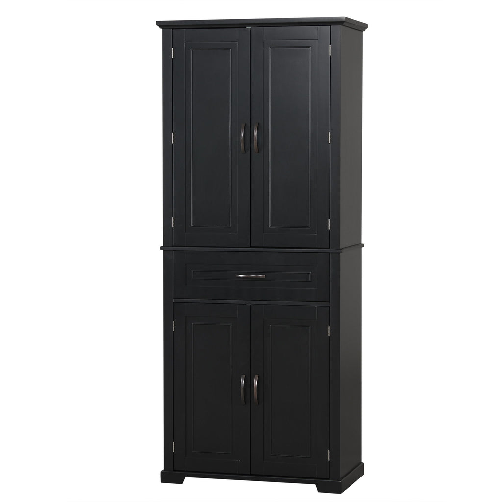 Bathroom Storage Cabinet With Doors And Drawer, Adjustable Shelf