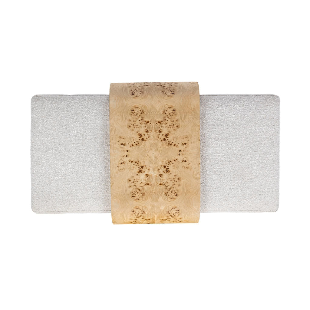 Kenan - Rectangle Ottoman Coffee Table - Creamy Ivory