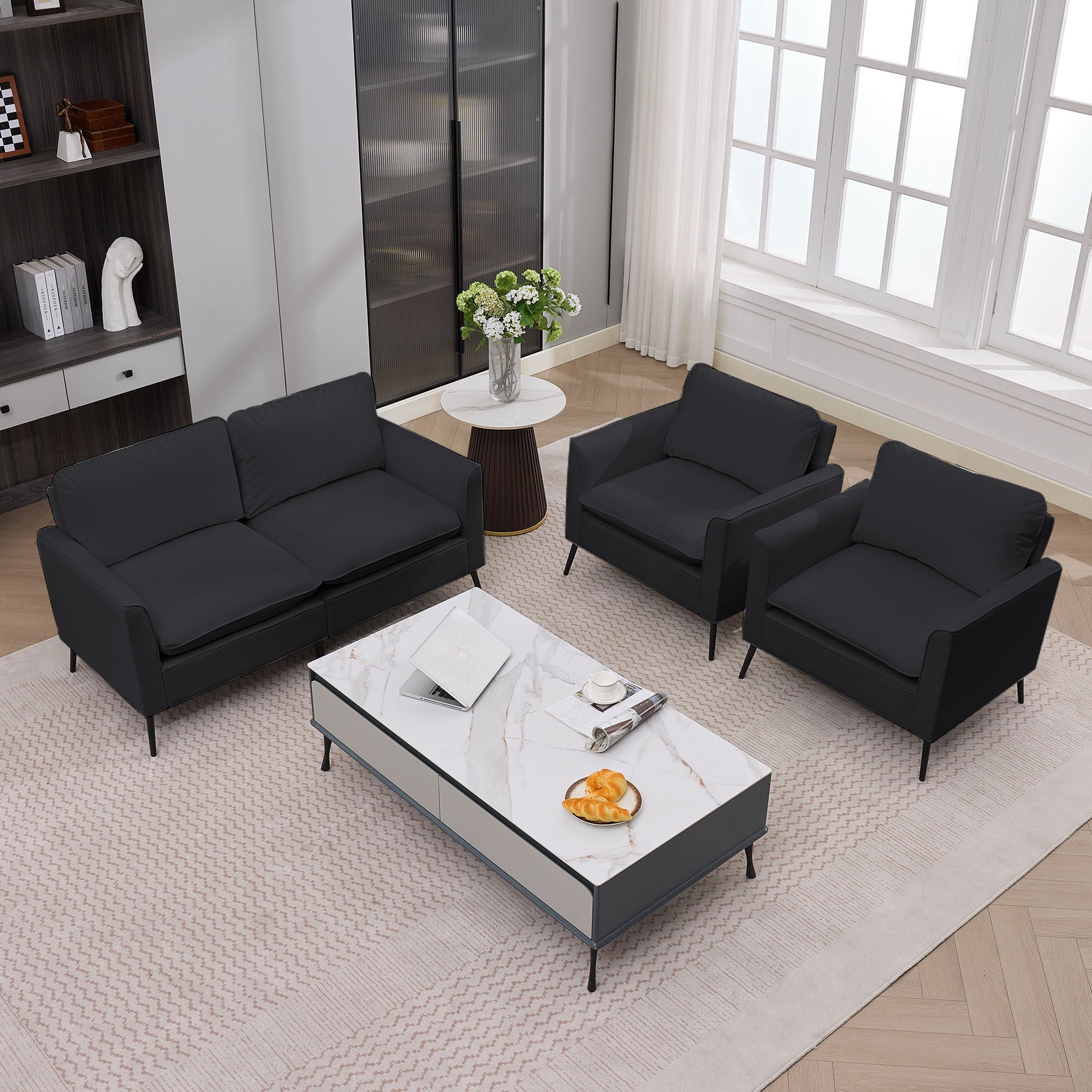 Upholstered Sofa Loveseat For Living Room
