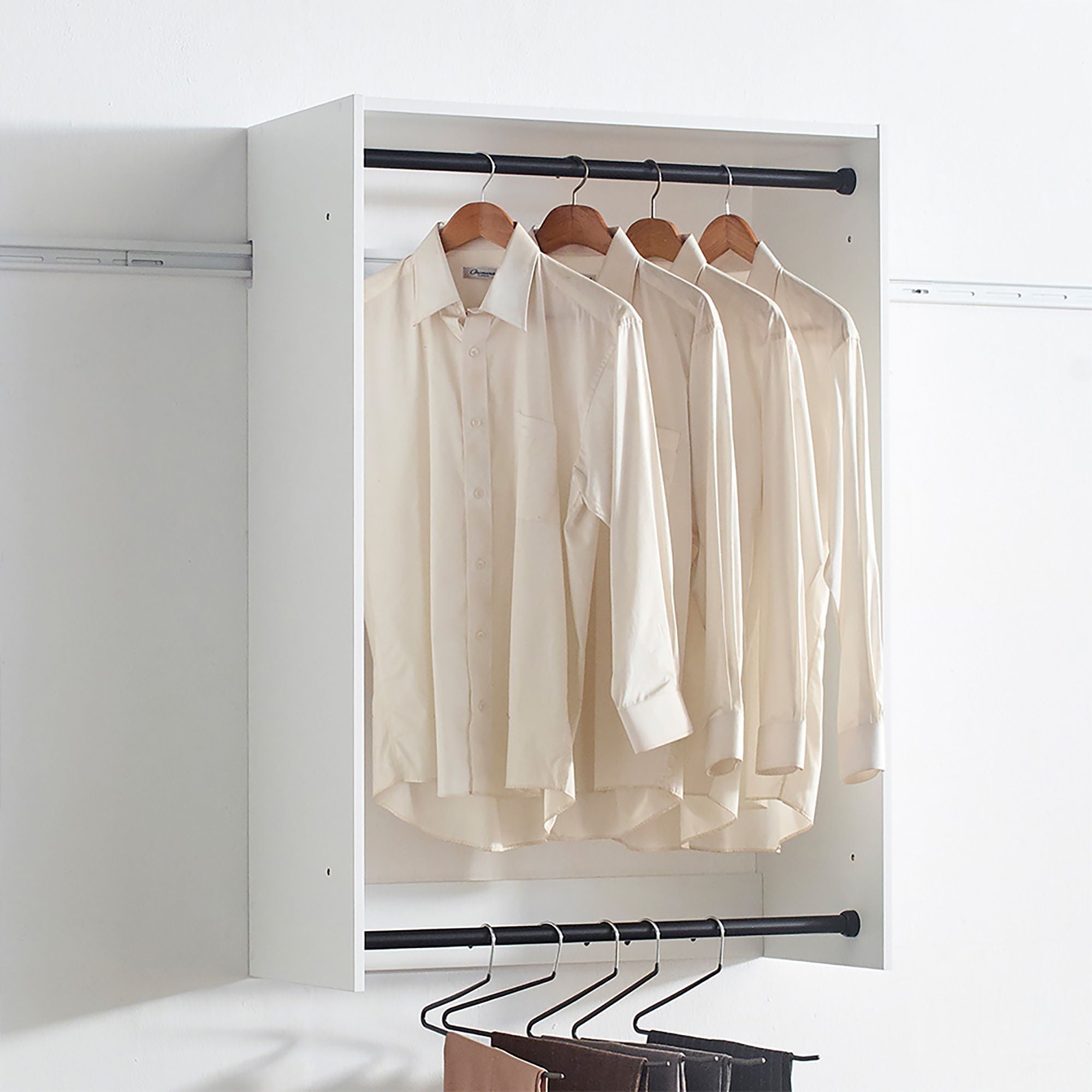 Devi - Wall Mounted Wood Closet System