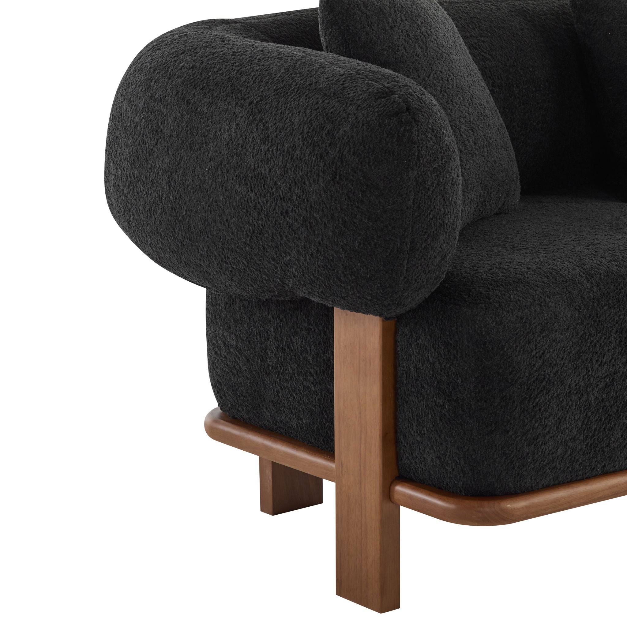 Modern Curved Arm Sofa