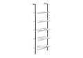 Bookshelf, Bookcase, Etagere, Ladder, 5 Tier, For Office, Marble Look Contemporary & Modern