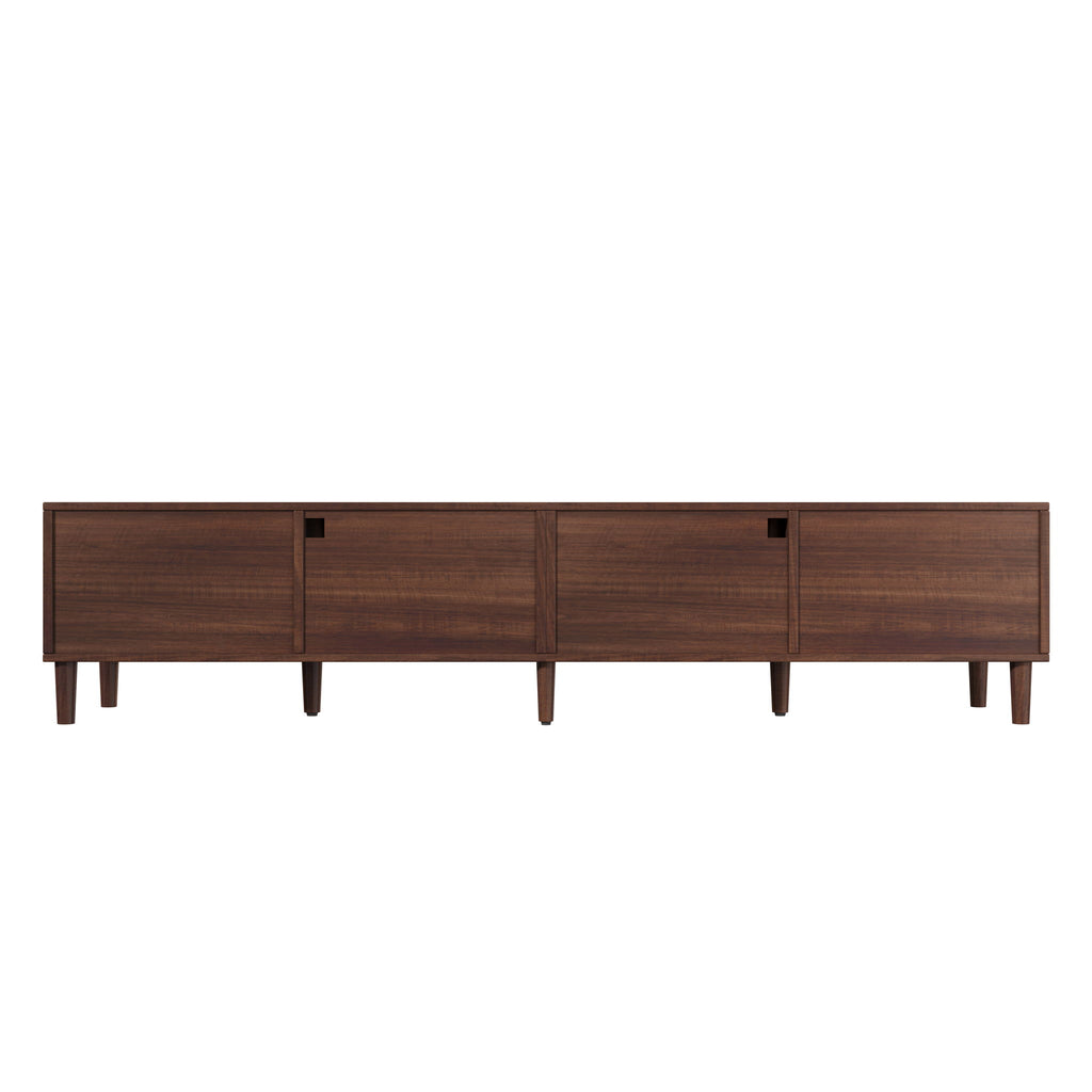 TV Stand With App-Controlled LED Lights, 2 Drawers & Door Storage