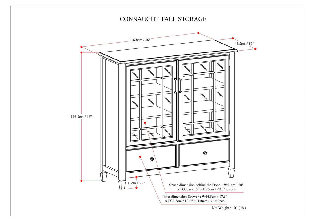 Connaught - Tall Storage Cabinet